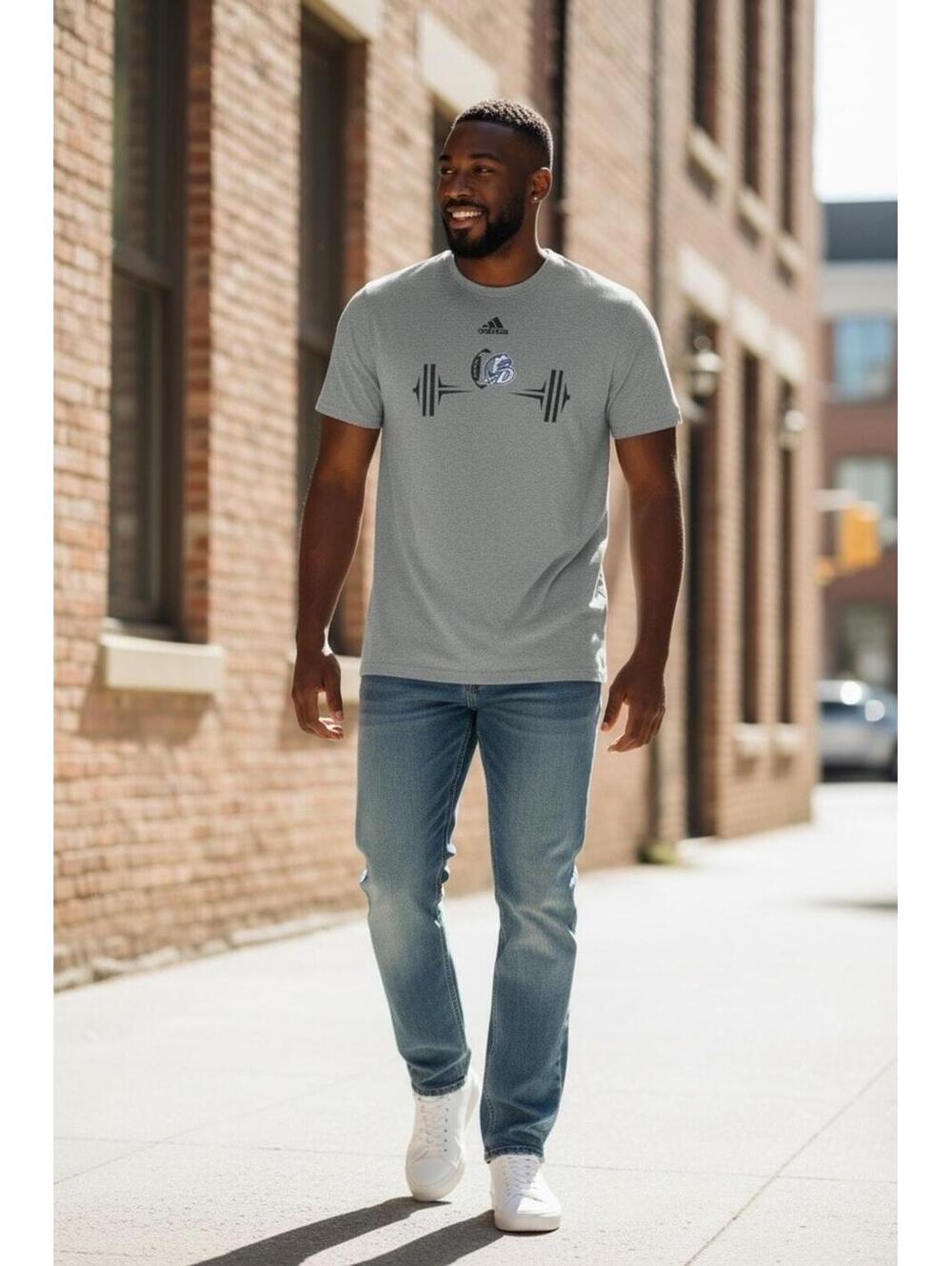 Adidas Drake Bulldogs Football Tee Men's Gray 3XL